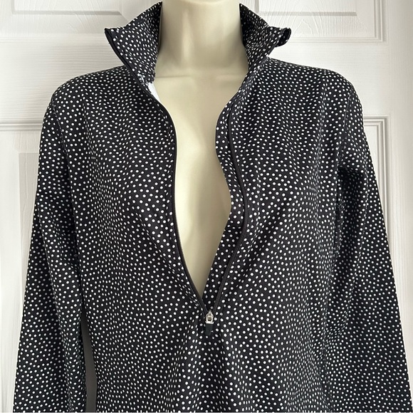 Nike Pro Womens Dri-Fit Fleece Lined Half Zip Long Sleeve Polka Dot Training Top - Picture 5 of 11